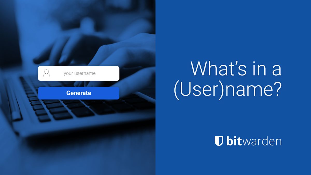 what is in a username blog card