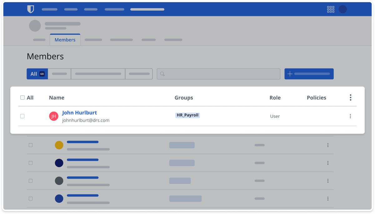 Admin console with a simplified user interface for centralized control