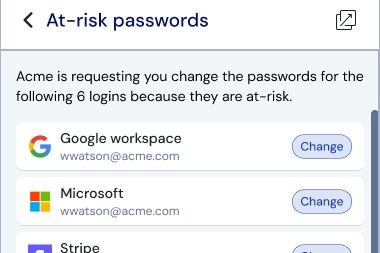 At-risk passwords - Access Intelligence