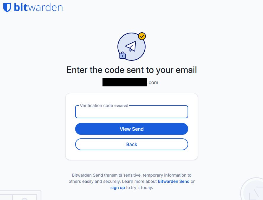 Send email verification recipient