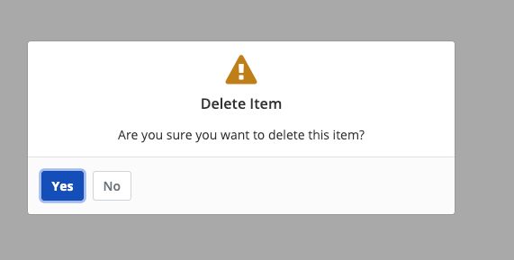 Confirm deletion of item in Bitwarden vault