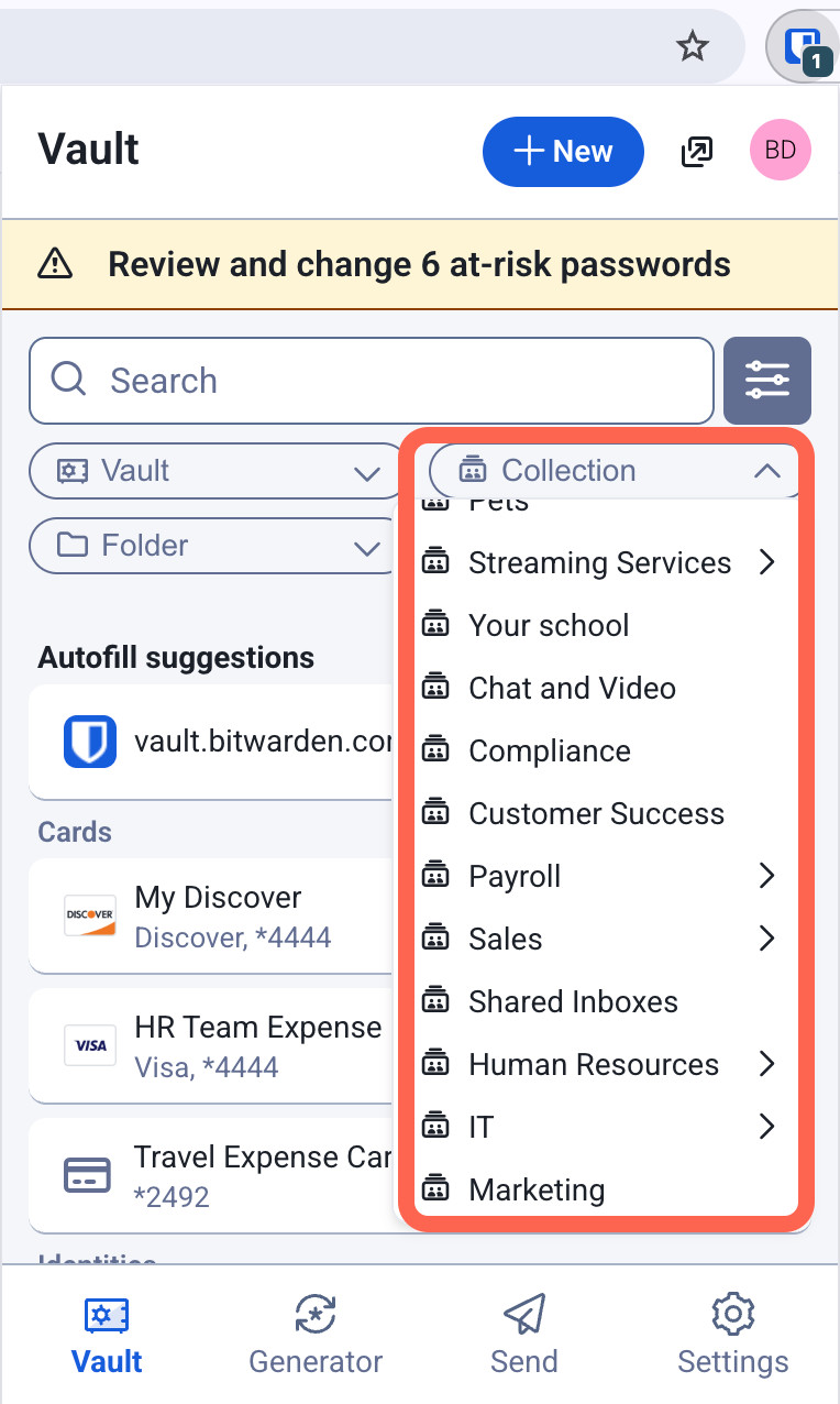 Courses - collections - business