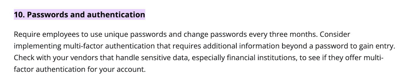 FCCによる中小企業向けサイバーセキュリティ・アドバイス