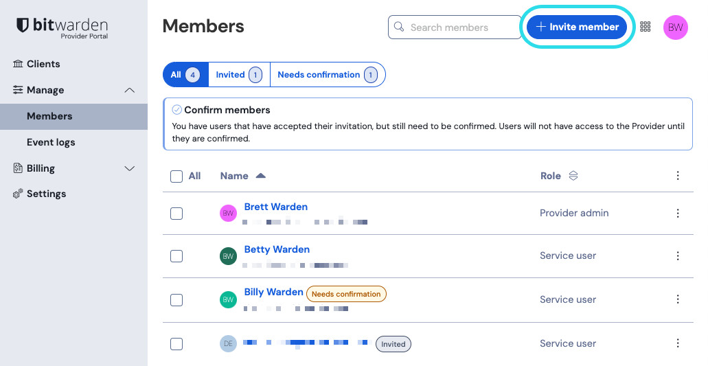 Add a provider user