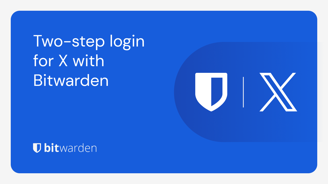 Letao公式アカウント01 Two-step login for X with Bitwarden | Bitwarden