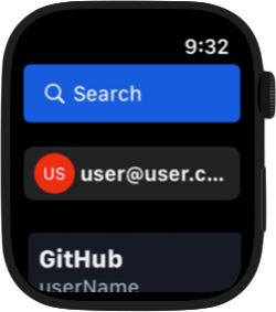 Apple Watch Tresor Bildschirm