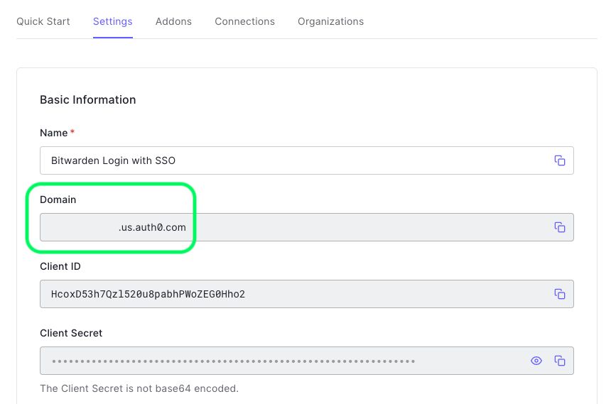 Auth0 Settings 