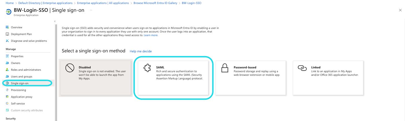 Configure Single sign-on 