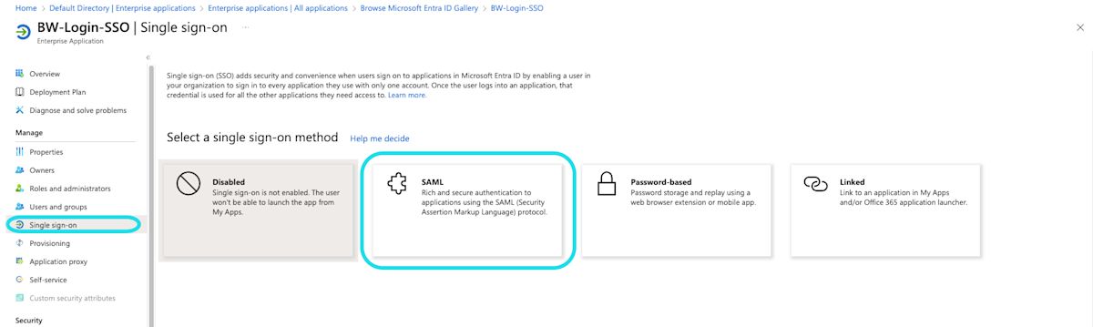 Configure Single sign-on