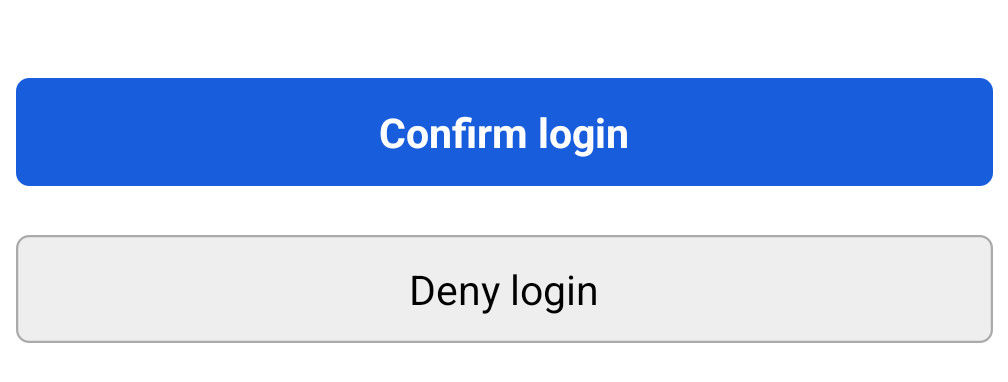 Figure 2: Once you've confirmed the login, you'll be given access to your vault.