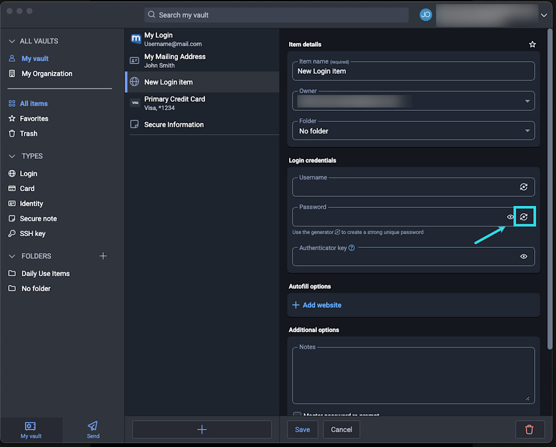 Desktop App Password Generator