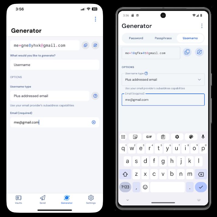 Username generator on mobile