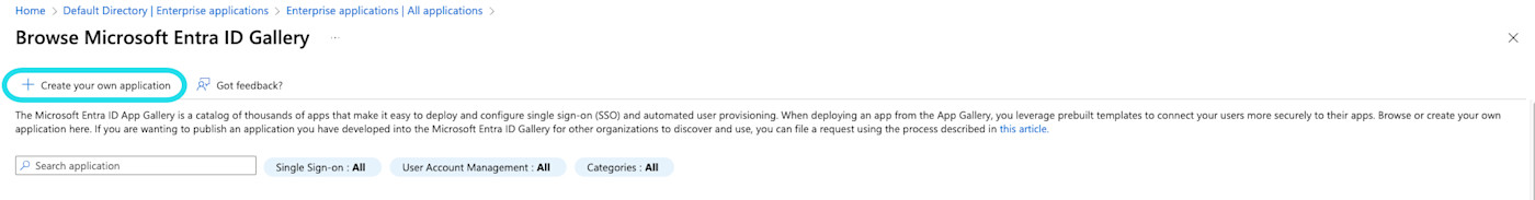 Create your own application 
