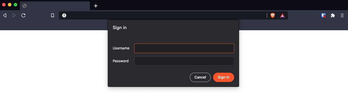 Basic Auth Prompt
