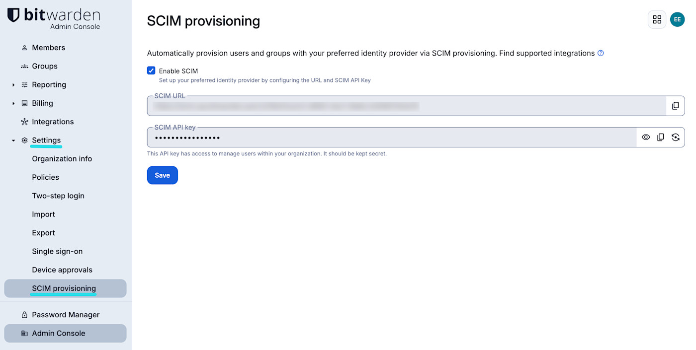 Provisionnement SCIM
