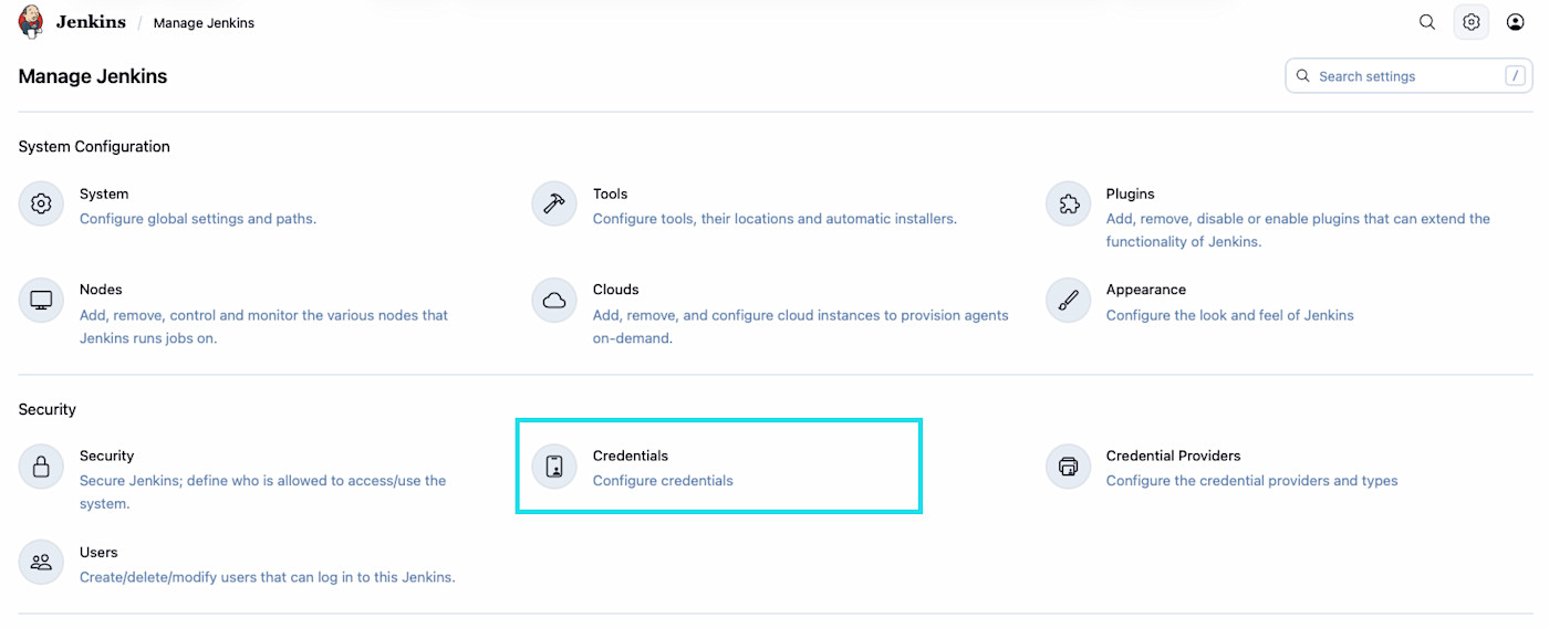 Ställa in autentiseringsuppgifter