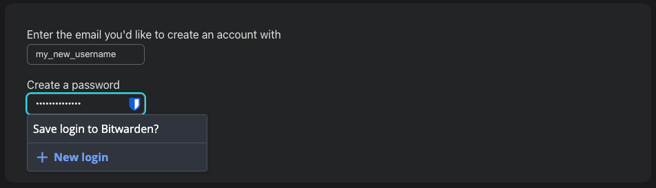 Save login to Bitwarden