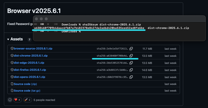 Compare a checksum