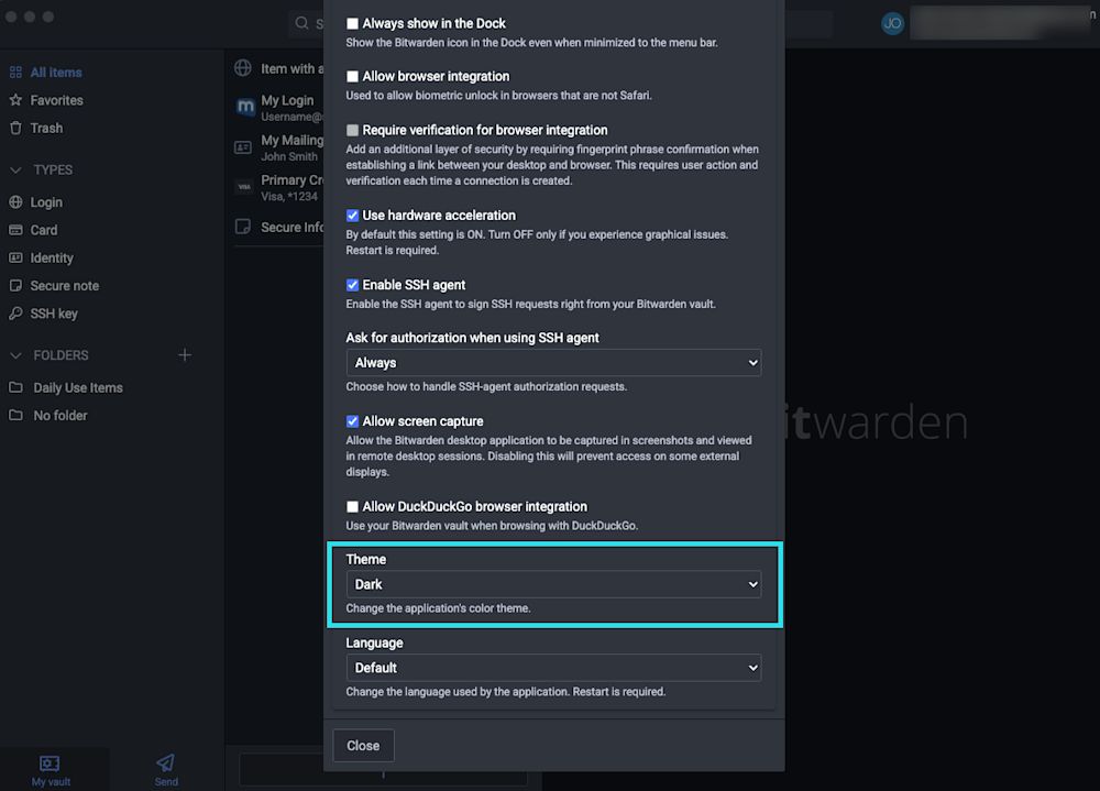 Change Theme 