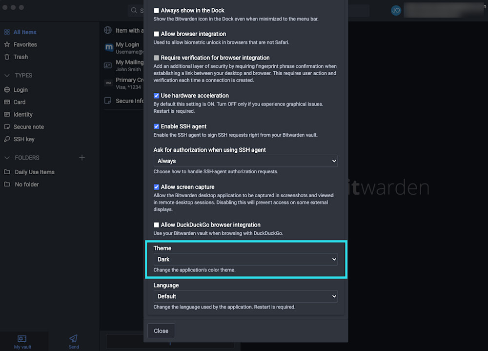 Change Theme 