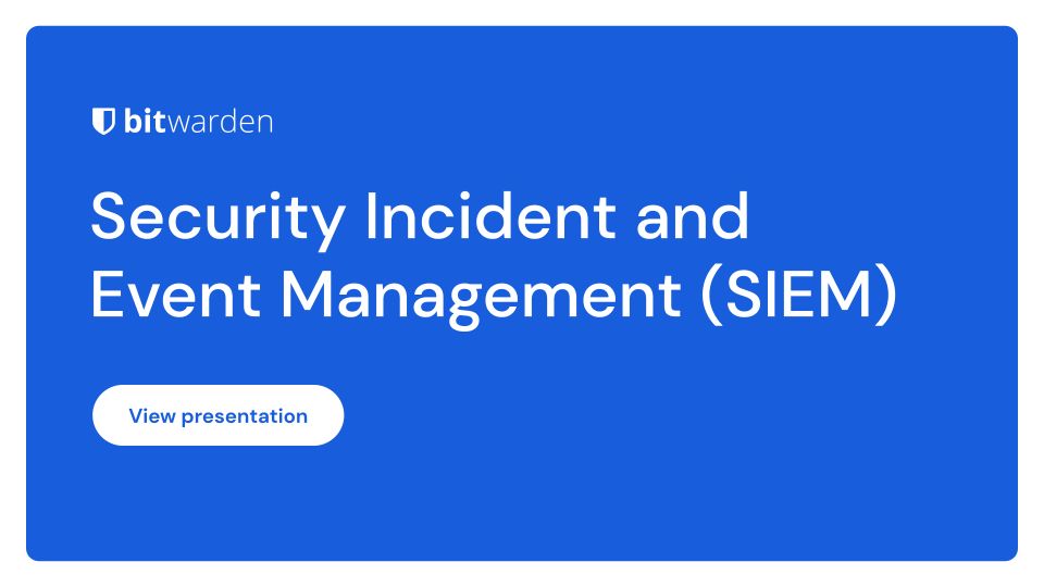 SIEM-PRÄSENTATIONSSEITE