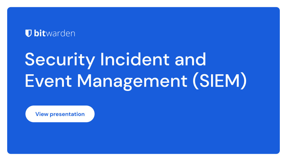SIEM Presentation Page