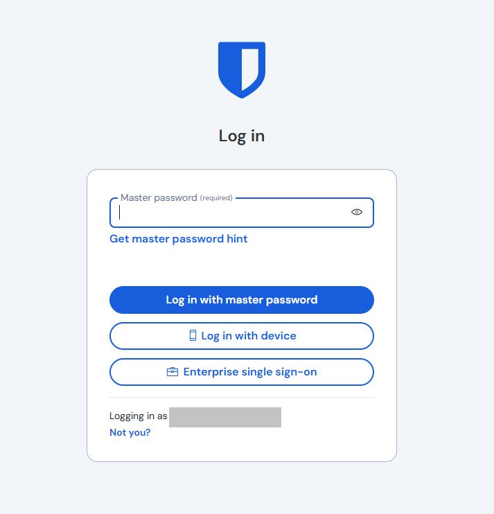 Die Option Mit Gerät anmelden in der Web-App