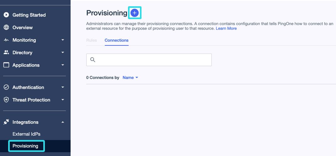 Ping Identity new Connection