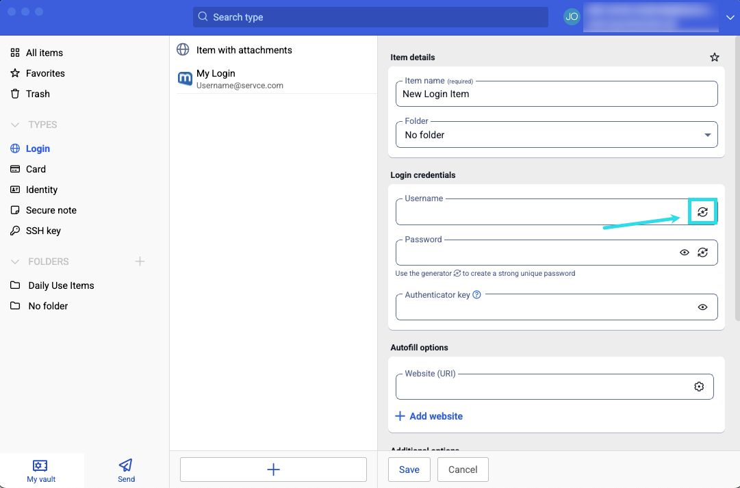 Desktop App Username Generator