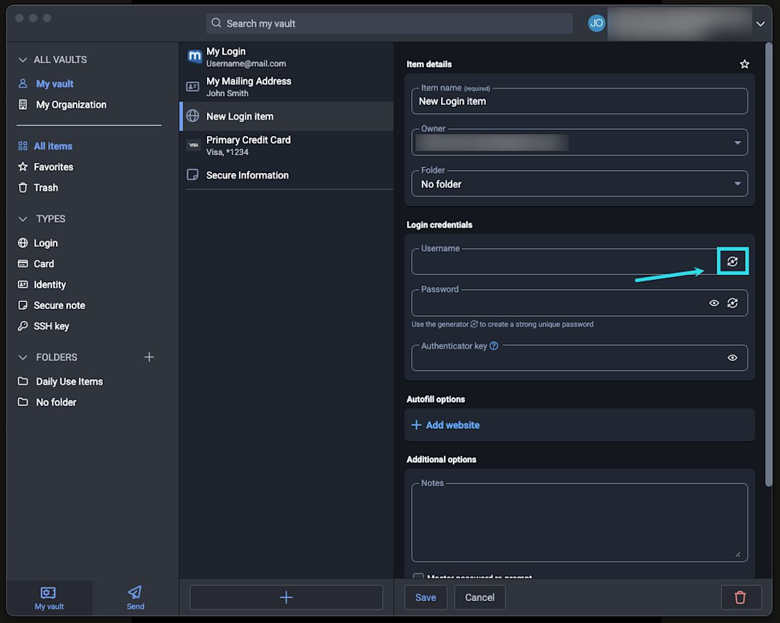 Desktop App Username Generator