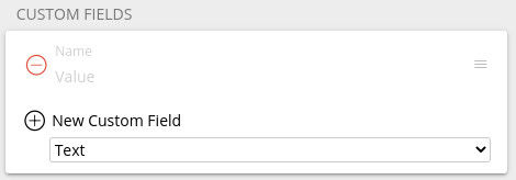 We can now customize our new fields.