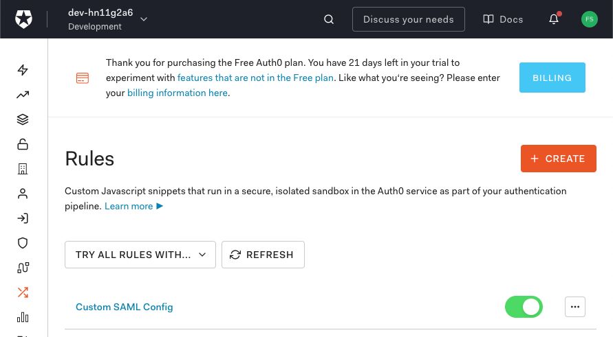 Auth0 Rules