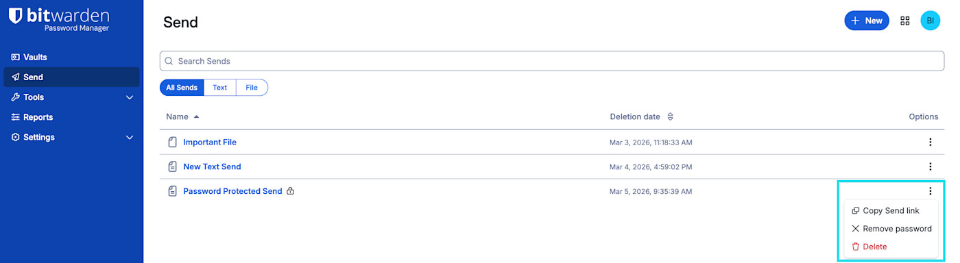 Remove password protection