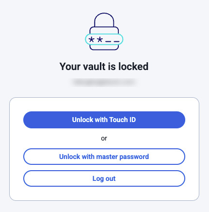 Ontgrendelen met Touch ID 