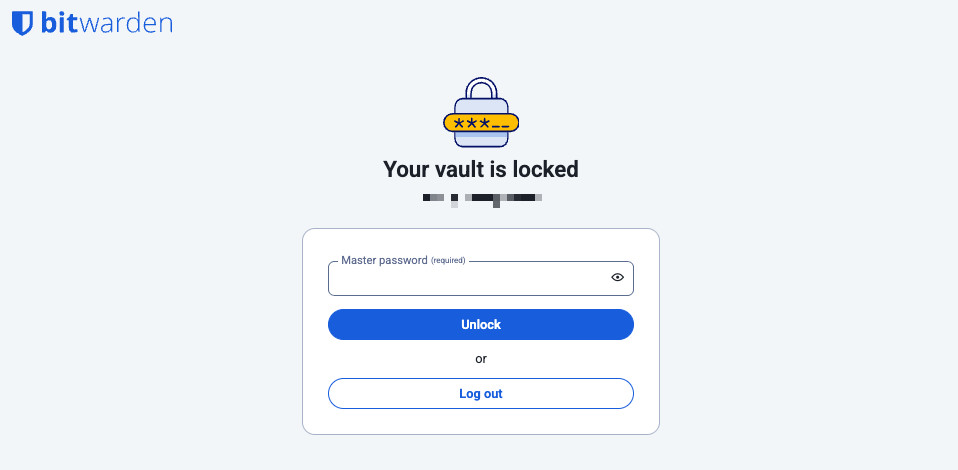 Decrypt with master password
