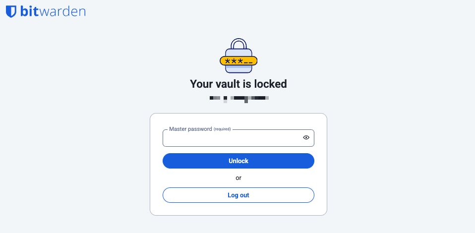 Decrypt with master password