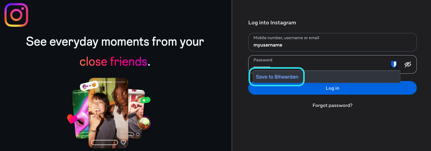 Save to Bitwarden
