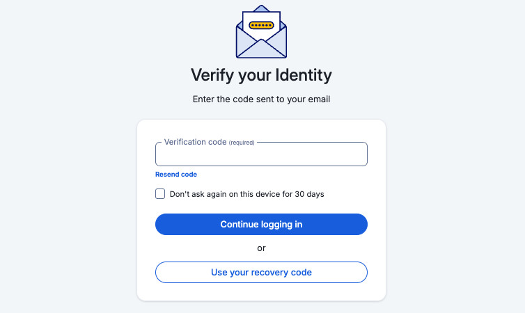 Verify your identity