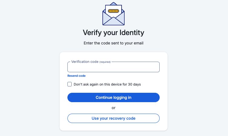Verify your identity