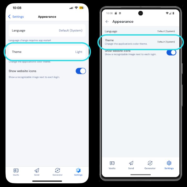 Cambiar Tema 