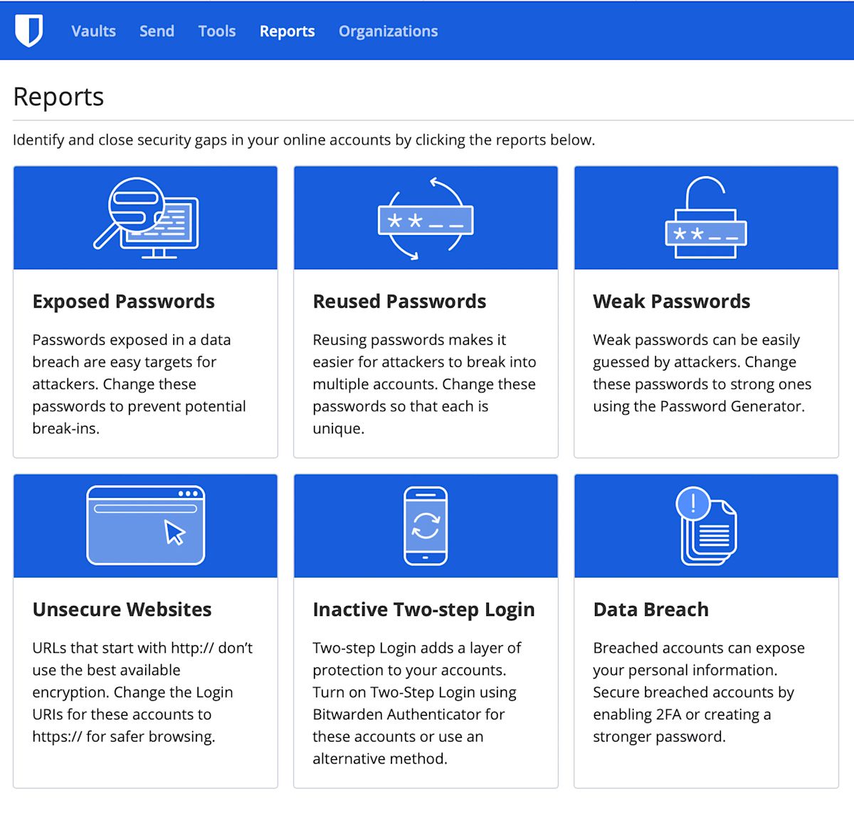 Bitwarden Web UI Figure 3 - Bitwarden Web UI Figure 3