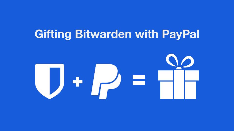 Gifting Bitwarden with PayPal - Blog Post Hero Image | Gifting Bitwarden with PayPal